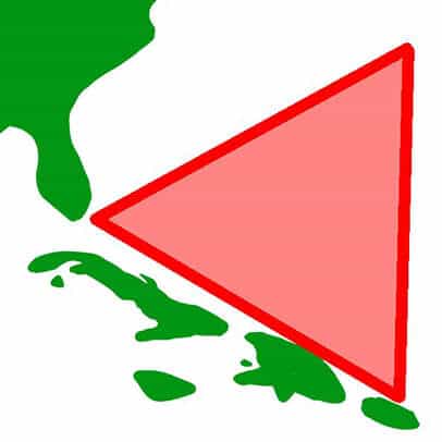 バミューダトライアングルの図